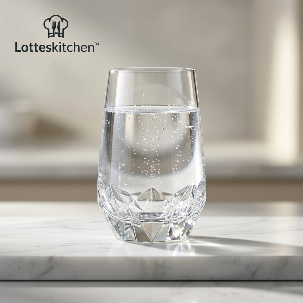 Lotteskitchen™ Faceted Glass Tumbler