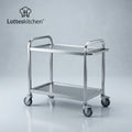 Lotteskitchen™ Stainless Steel Service Cart