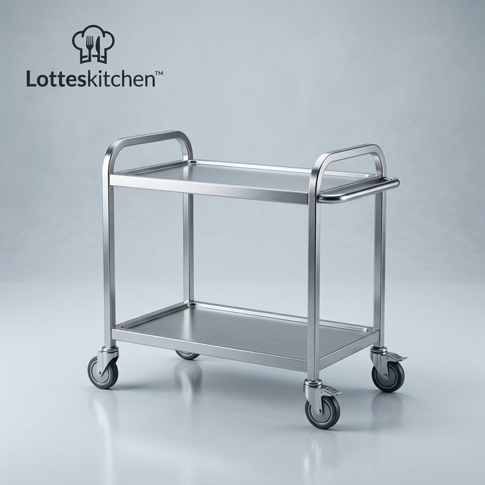 Lotteskitchen™ Stainless Steel Service Cart